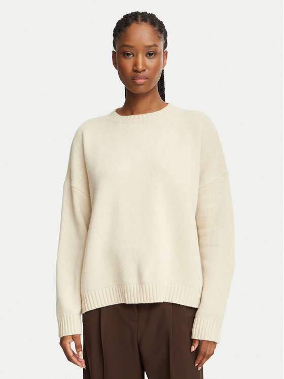 Weekend Max Mara Sweter Sibari 2625366212 Kremowy Regular Fit