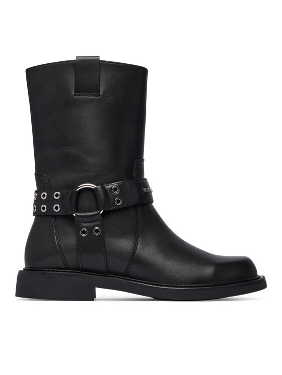 Karl Lagerfeld Jeans Botki Sadie KL47466 Czarny