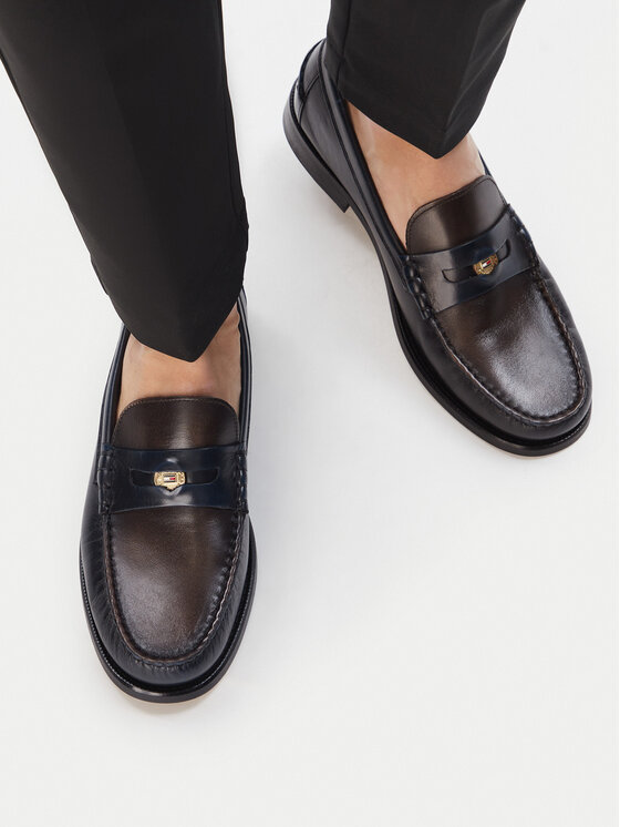 Tommy Hilfiger Mokasyny FM0FM06076 Granatowy