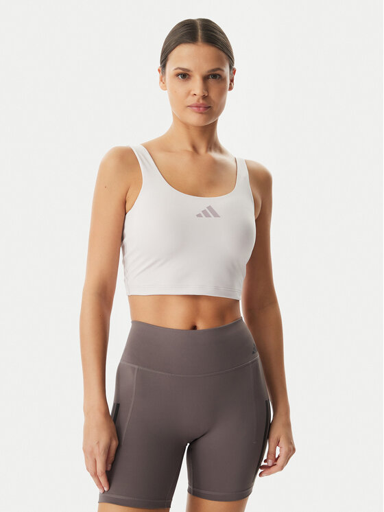adidas Top Power Light Support KD2227 Fioletowy Slim Fit