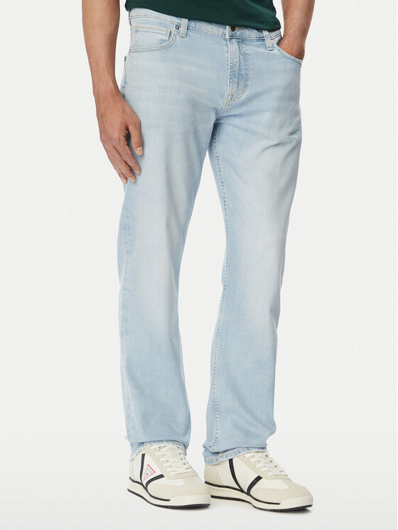 Guess Jeansy Angels M6YAN2 D1484 Niebieski jasny Slim Fit