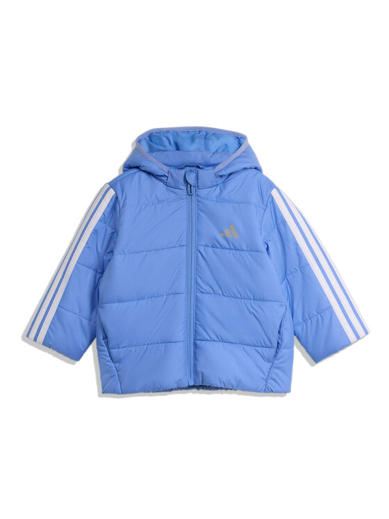 adidas Kurtka zimowa Essentials 3-Stripes JL7464 Niebieski Regular Fit