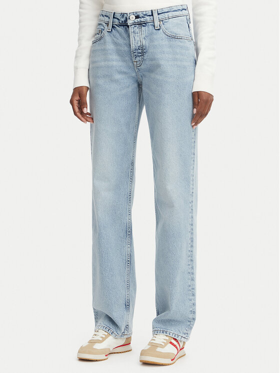 Tommy Jeans Jeansy Sophie DW0DW23582 Niebieski jasny Straight Fit