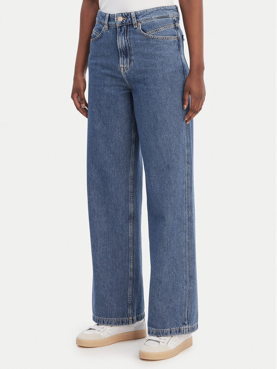 BOSS Jeansy Marlene 50552093 Niebieski Wide Leg
