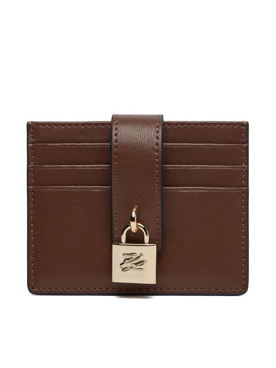KARL LAGERFELD Etui na karty kredytowe B1W32025 Brązowy
