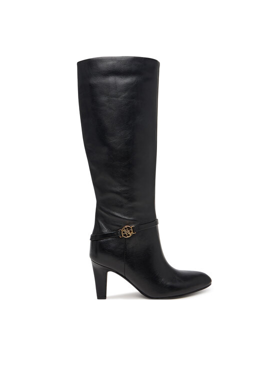 Guess Kozaki FLFOAT LEA11 Czarny