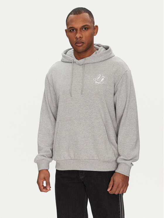 adidas Bluza Made By Nelson V-Day JP0979 Szary Loose Fit