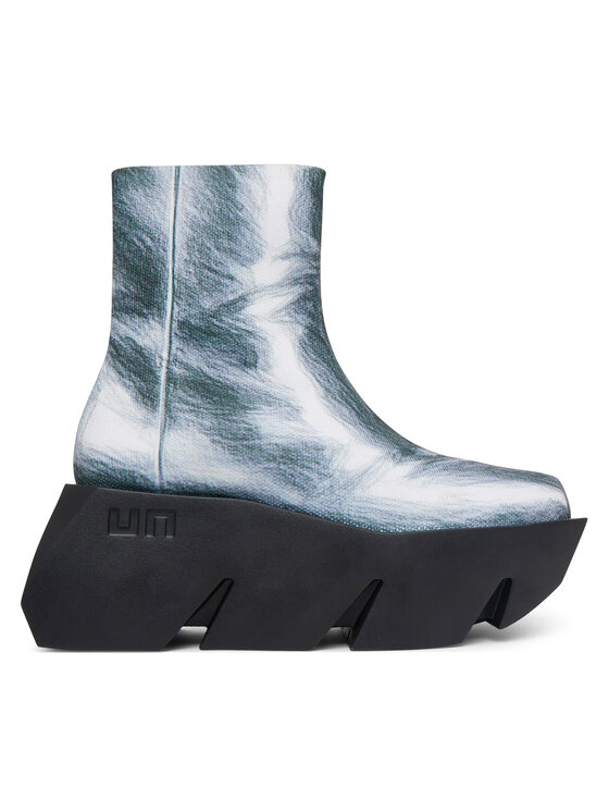 United Nude Botki Bull Canvas LO 110231006202 Srebrny