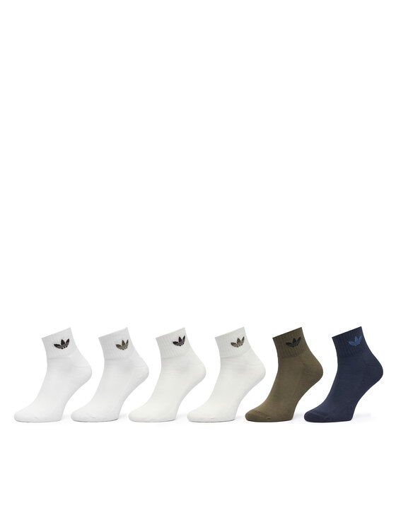 adidas Skarpety długie Mid Ankle Socks 6 Pairs KQ9070 Kolorowy