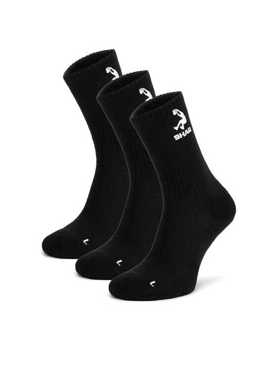 Shaq Skarpety długie AS_SHQ_H_001W_SS25 (3-PACK) Czarny