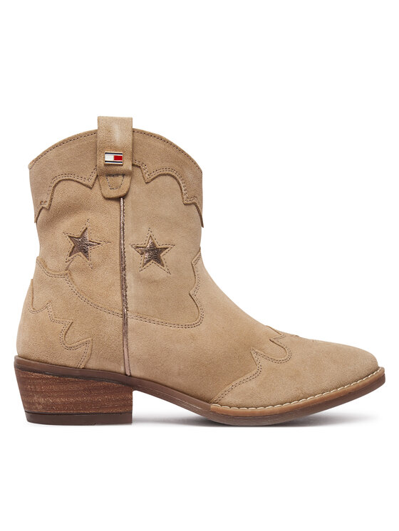 Tommy Hilfiger Kowbojki T3A5-35196-1429 Beżowy