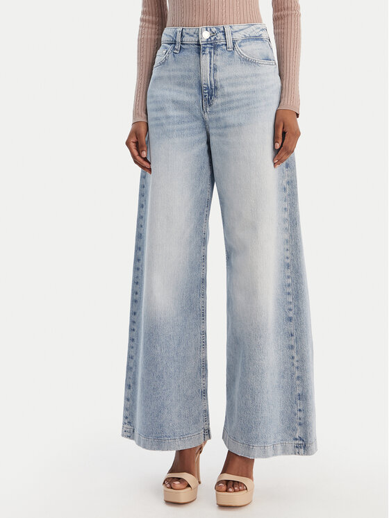 Guess Jeansy W6RA1C D6833 Niebieski Wide Leg