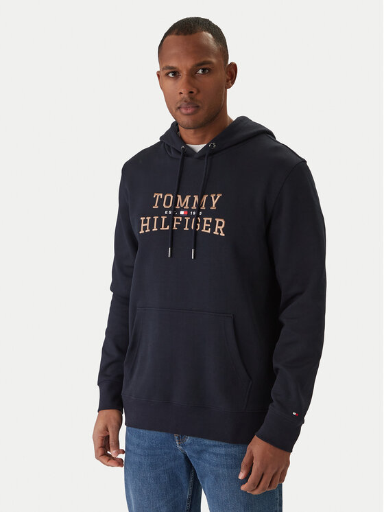 Tommy Hilfiger Bluza Icon Intechno MW0MW42528 Granatowy Regular Fit