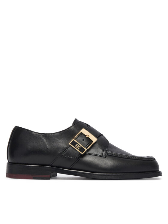 Tommy Hilfiger Półbuty Th Buckle Moc Toe Loafers FW0FW09536 Czarny