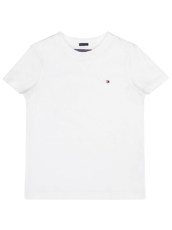 Tommy Hilfiger T-Shirt KB0KB04140 S Biały Regular Fit