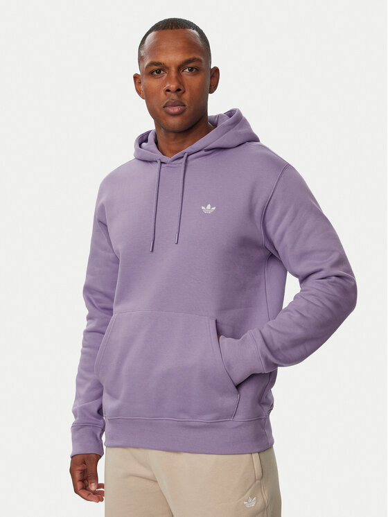 adidas Bluza Trefoil Essentials KW5049 Fioletowy jasny Regular Fit