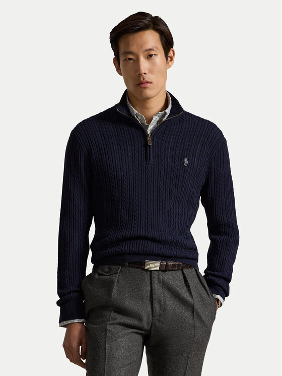 Polo Ralph Lauren Sweter 710B26776001 Niebieski Regular Fit