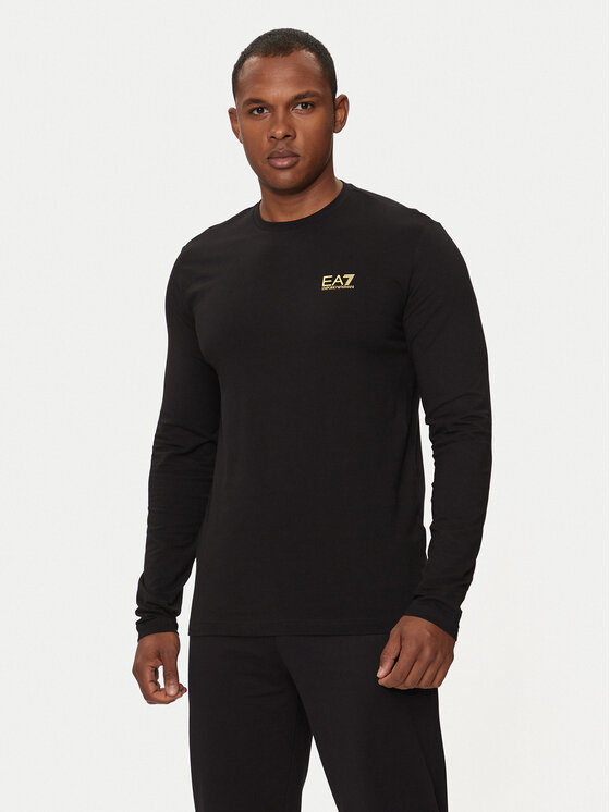 EA7 Emporio Armani Longsleeve 8NPT28 PJVQZ 0208 Czarny Regular Fit
