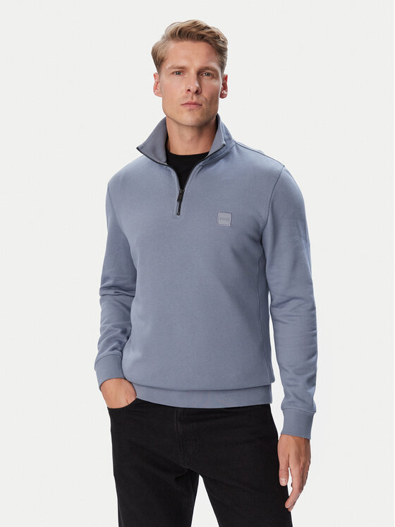 BOSS Sweter Zetrust  50468926 Niebieski Regular Fit