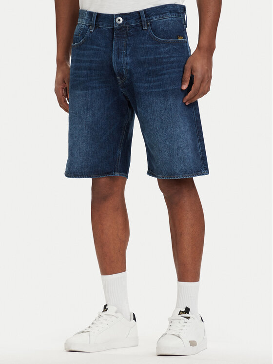 G-Star Raw Szorty jeansowe Dakota D24411-E352-H950 Niebieski Regular Fit