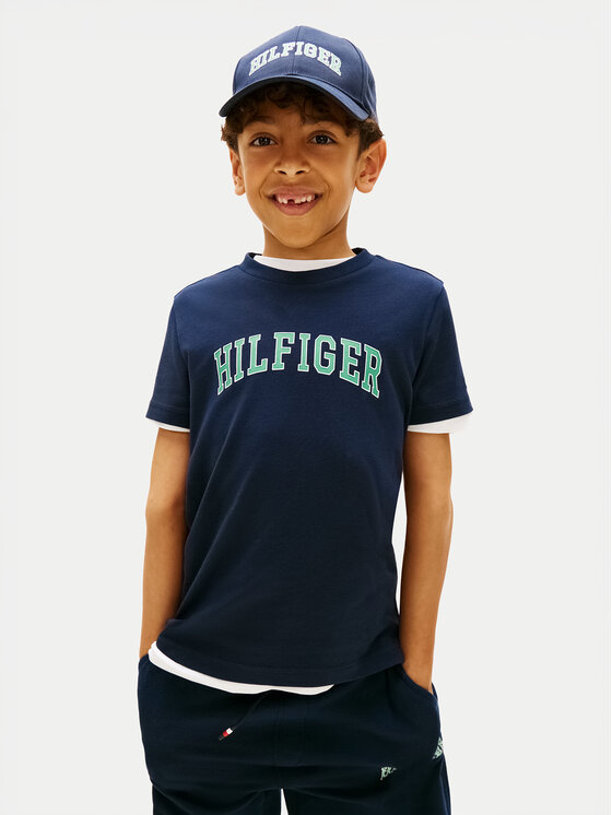 Tommy Hilfiger T-Shirt KB0KB10420 Granatowy Regular Fit