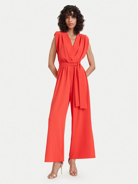 ACCESS FASHION Kombinezon 63-5501-183 Koralowy Regular Fit