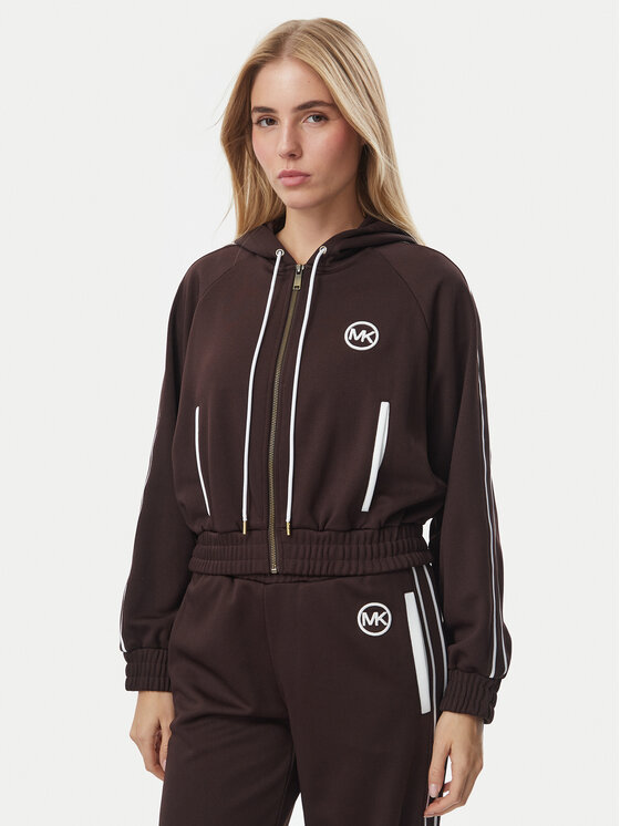 MICHAEL Michael Kors Bluza MR651X2K8N Brązowy ciemny Regular Fit