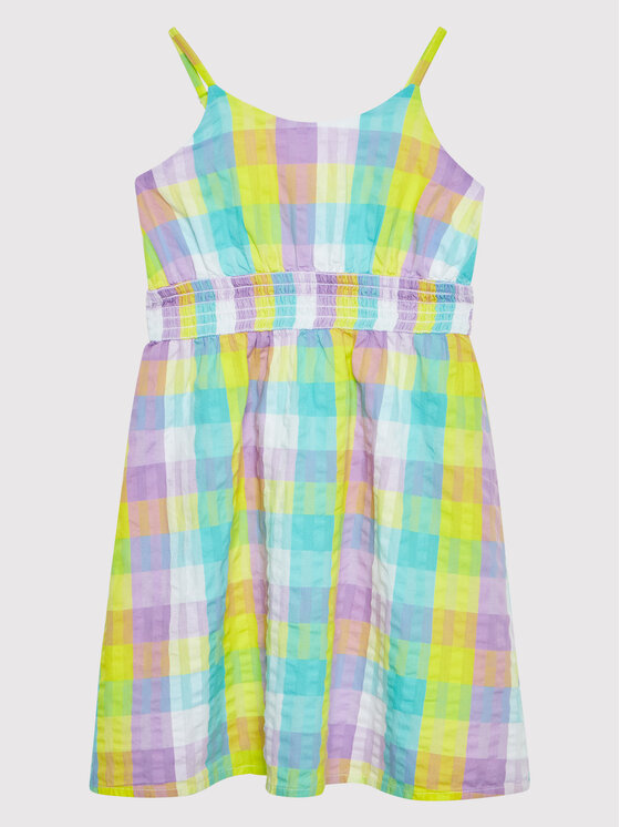 United Colors Of Benetton Sukienka letnia 41CFCV00G Kolorowy Regular Fit