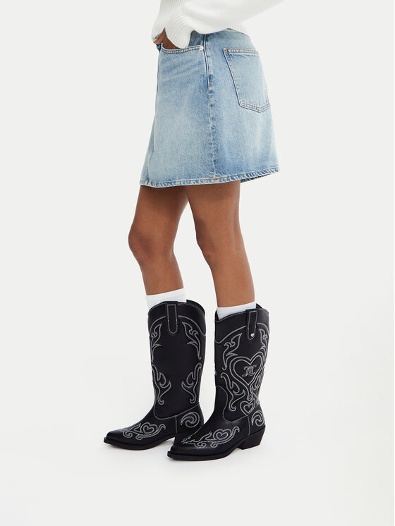 Juicy Couture Kowbojki CEO-HY24113-10 Czarny