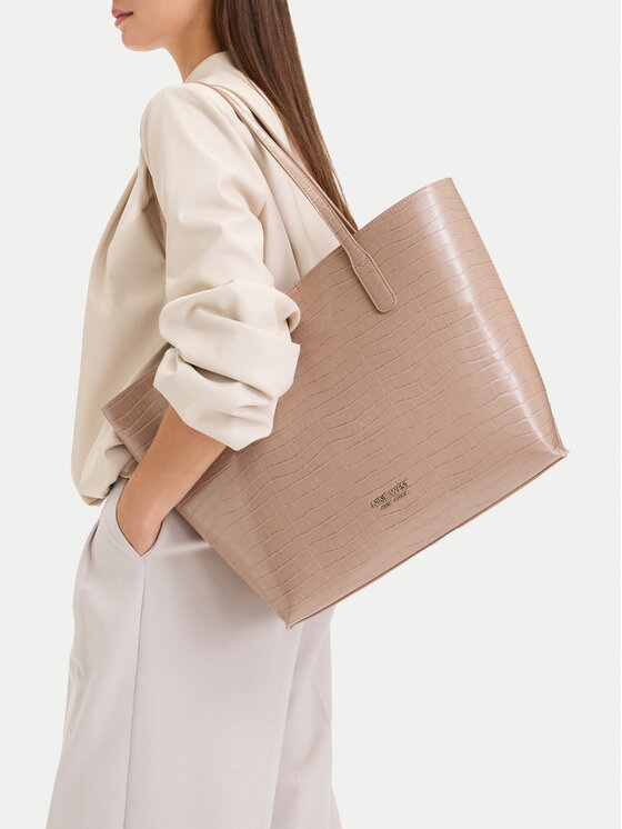 Nine West Torebka CEO-GENTLE GLAM-LDA9920 Beżowy ciemny