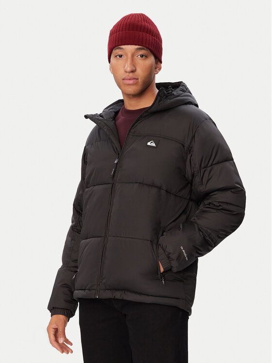 Quiksilver Kurtka zimowa Cold Days Hoodie EQYJK04229 Czarny Regular Fit