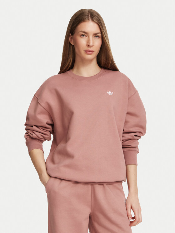 adidas Bluza Essentials Crew Long Fleece LL0423 Różowy Regular Fit