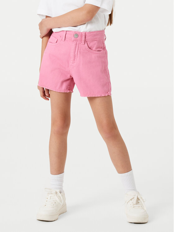 NAME IT Szorty jeansowe Rose 13239003 Różowy Mom Fit