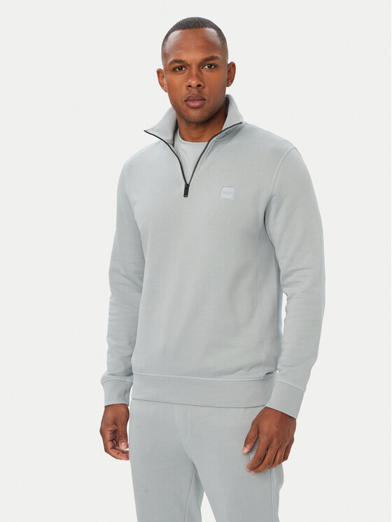 BOSS Sweter Zetrust 50468926 Szary jasny Regular Fit