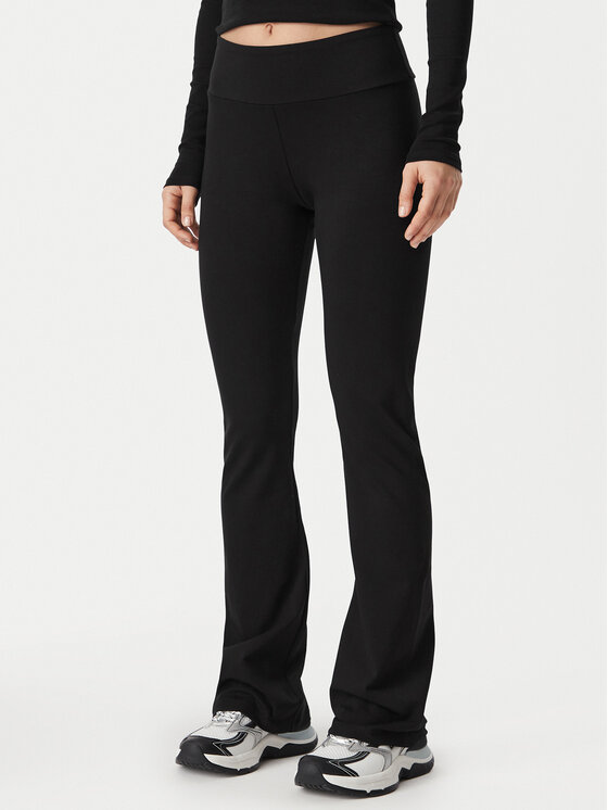EA7 Emporio Armani Legginsy 7W000460 AF12484 UC001 Czarny Flare Fit