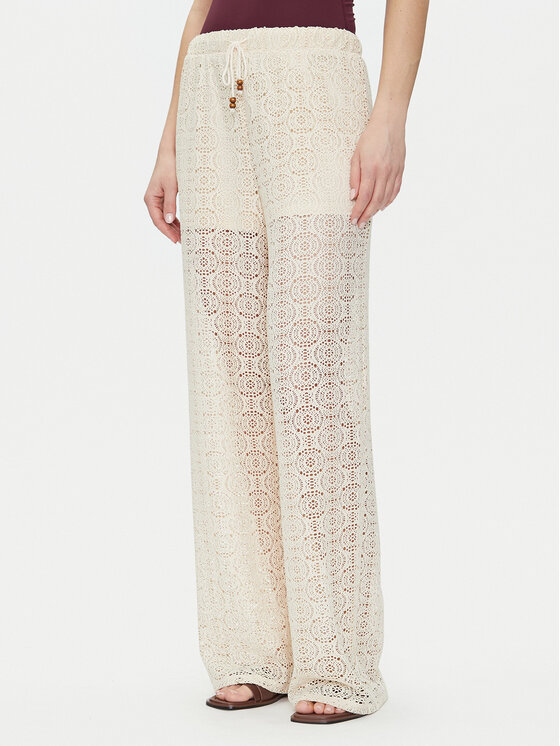 Vero Moda Spodnie materiałowe Maya 10325044 Beżowy Wide Leg