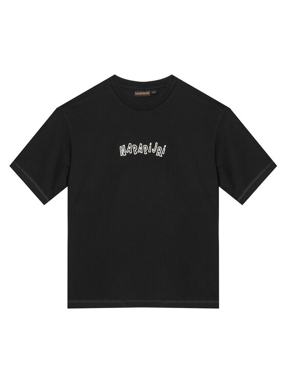 Napapijri T-Shirt S-Flein NP0A8B3L Czarny Loose Fit