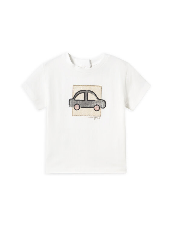 Mayoral T-Shirt 1052 Biały Regular Fit