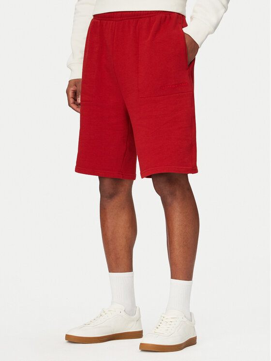 Tommy Hilfiger Szorty sportowe UM0UM03914 Czerwony Regular Fit