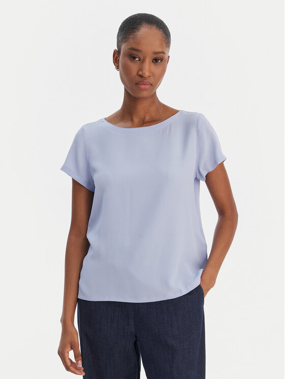 Marella Bluzka Emme by Marella Cartone 2615111021 Niebieski jasny Regular Fit