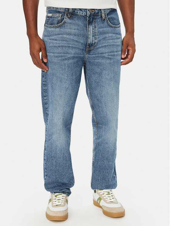 Guess Jeans Jeansy M5GA90 D5M53 Niebieski Taper Fit