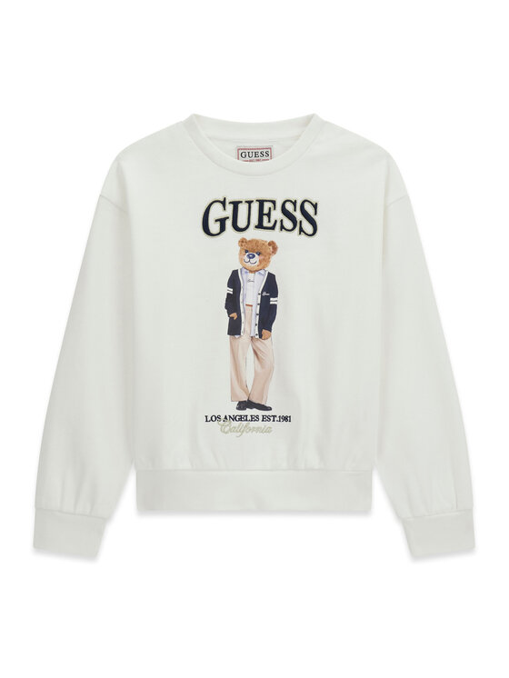 Guess Bluza J6YQ01 K4419 Kremowy Regular Fit