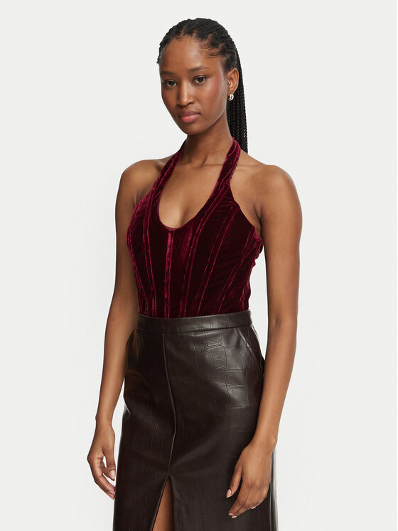 Bardot Body Trey 60030TB2 Bordowy Slim Fit