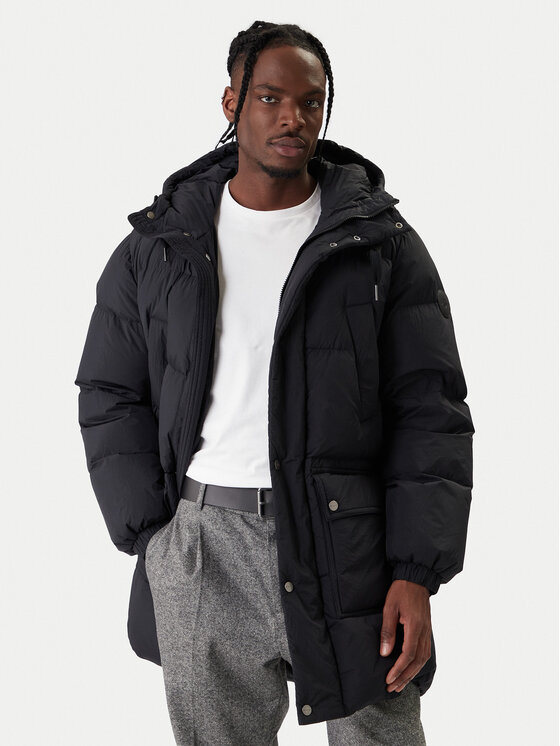 Gant Kurtka puchowa 7006568 Czarny Regular Fit