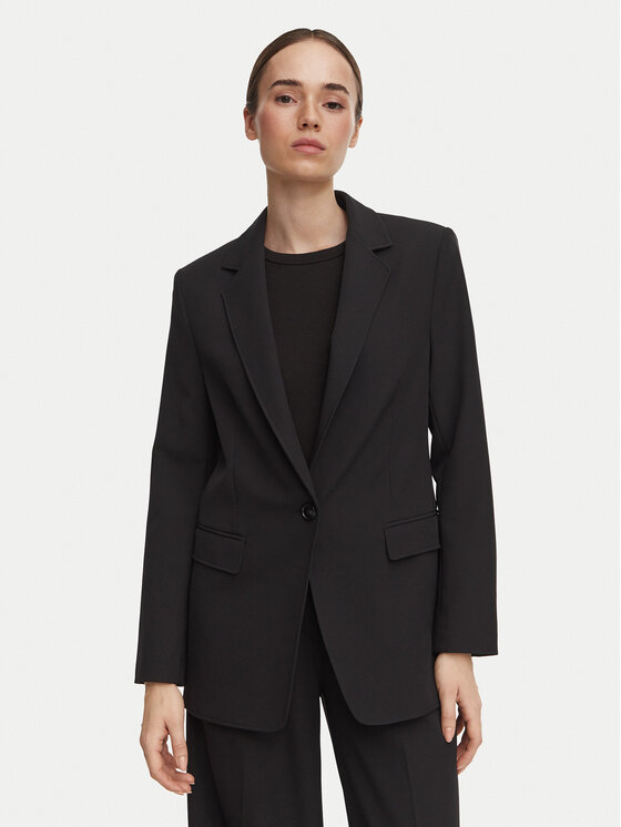 BOSS Marynarka C_Jabla3 50580309 Czarny Regular Fit