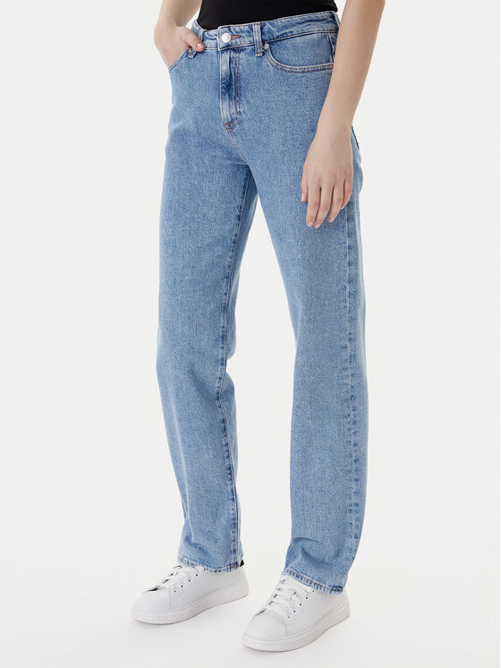 Tommy Jeans Jeansy Kira DW0DW22426 Niebieski Straight Fit