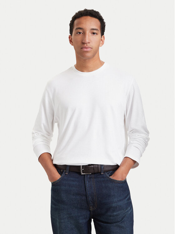 Calvin Klein Longsleeve LV04LD227G Biały Regular Fit