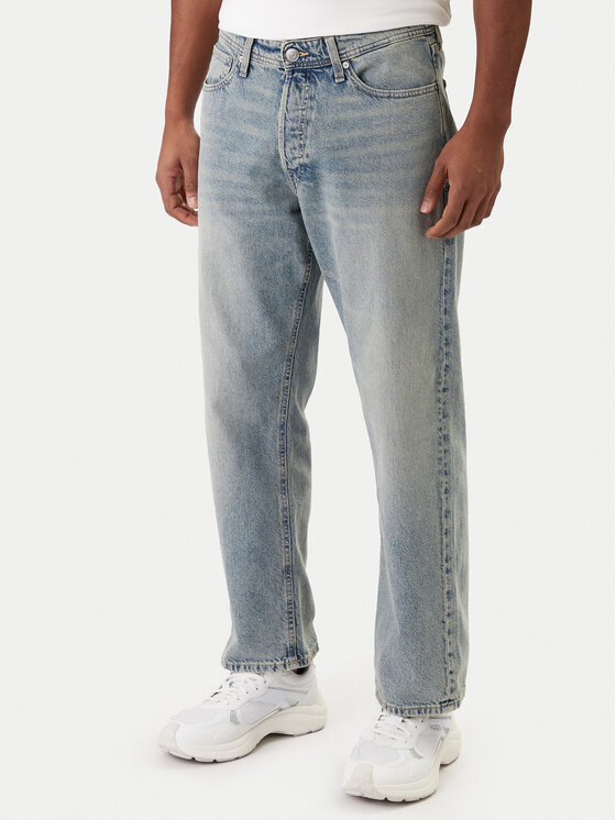 Jack & Jones Jeansy Eddie 12290171 Niebieski Loose Fit