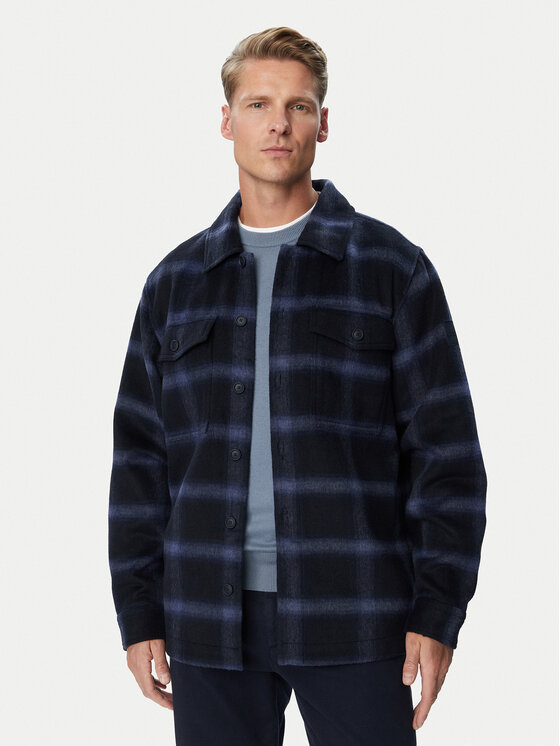 BOSS Kurtka koszulowa Losky 50570247 Granatowy Regular Fit