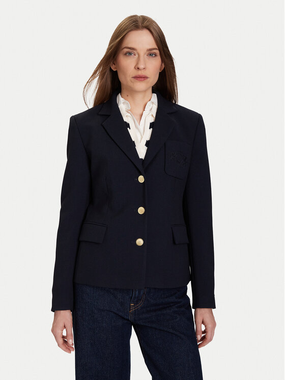 Tommy Hilfiger Marynarka WW0WW46660 Granatowy Slim Fit